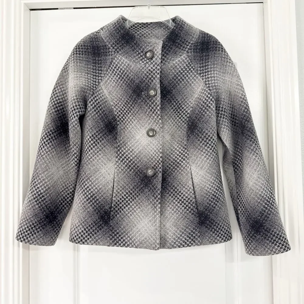 Pendleton Blazer Jacket Coat Virgin Lambs Wool Pockets Ladylike Classic Size 10